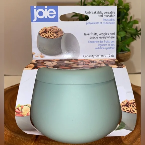 🍏Joie Sage Green Silicone Everything Bowl with Lid - Picture 2 of 4